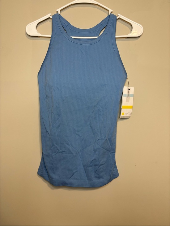 Zella Tops - NWT - Zella Sky Blue Ribbed Athletic Tank - Racerback - Small